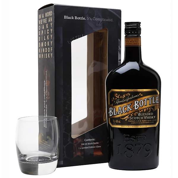 Black Bottle Gift Set 70cl