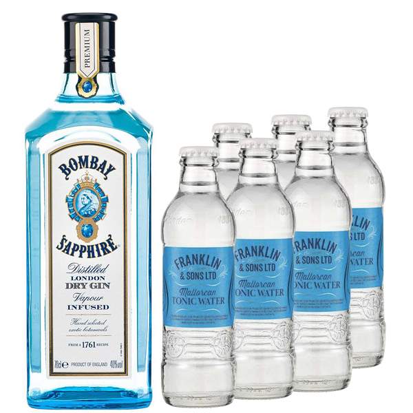 Bombay Sapphire 70cl Tonic Gift Set