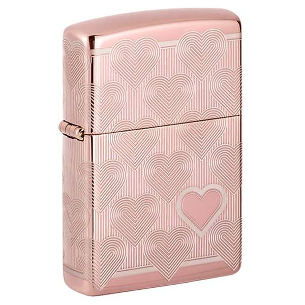 Bricheta Zippo Heart Design