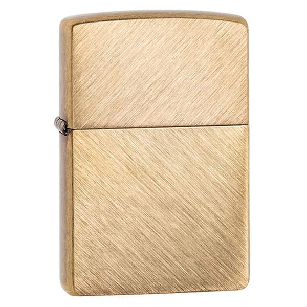 Bricheta Zippo Heeringbone Sweep Brass