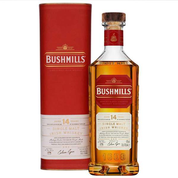 Bushmills 14 ani Malaga Cask Whiskey 0.7L