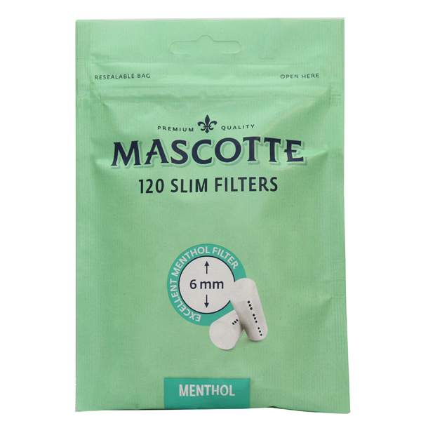 Filtre Mascotte Slim Menthol 120
