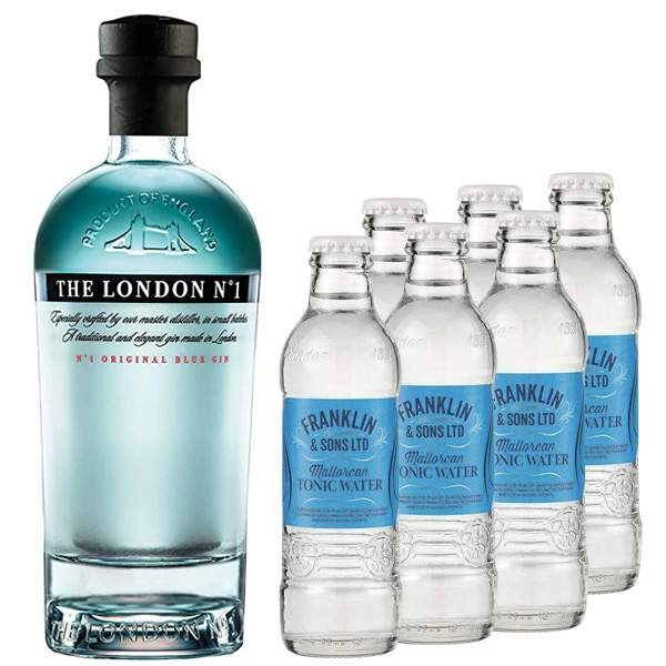 The London No1 Blue Gin Tonic Pack 100cl