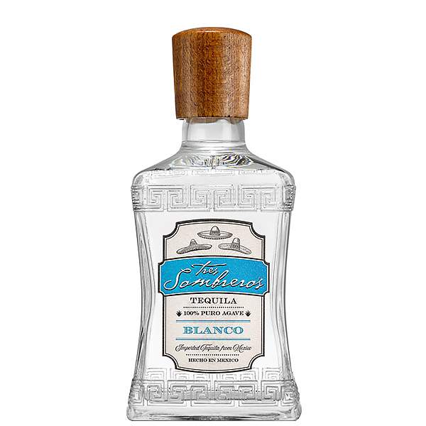 Tres Sombreros 100% Agawe Blanco 70cl
