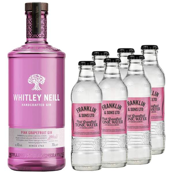 Whitley Neill Pink Grapefruit 70cl Tonic Gift Set