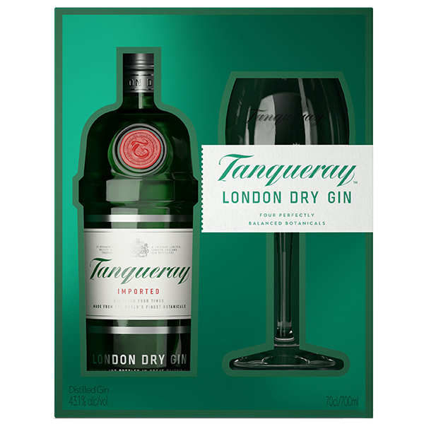 Tanqueray Dry Gin Gift Set 70cl